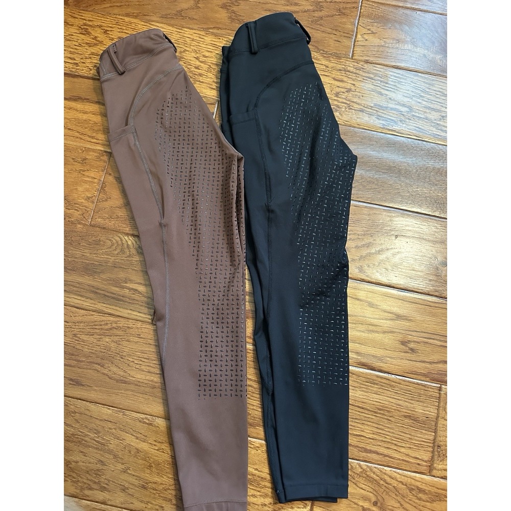 Lot of 2 Beroy Womens S Equestrian Horse Riding Breeches Tights Silicone Grip - Picture 3 of 12